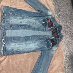Floral Jean jacket